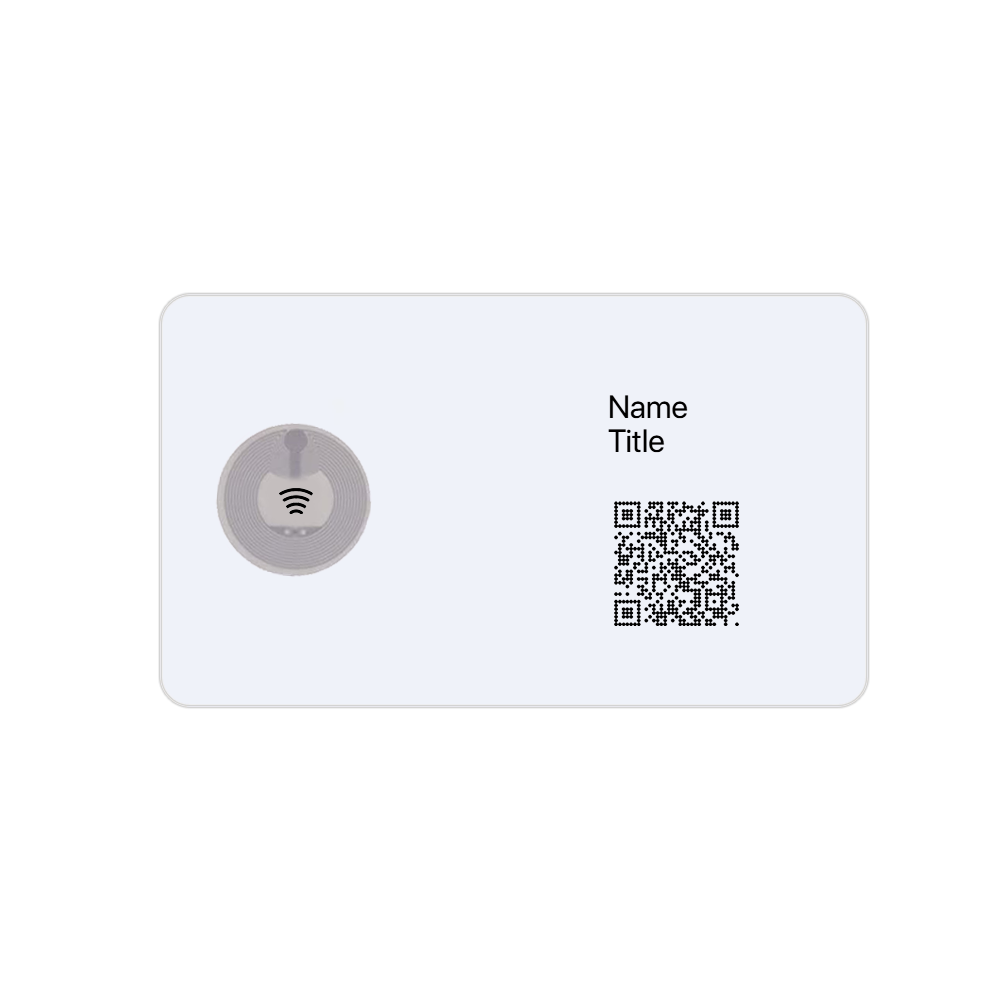 Transparent Matte PVC | NFC Business Cards