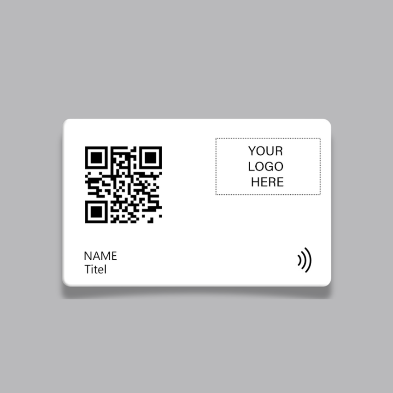 Arctic White Matte PVC | Digital Business Card