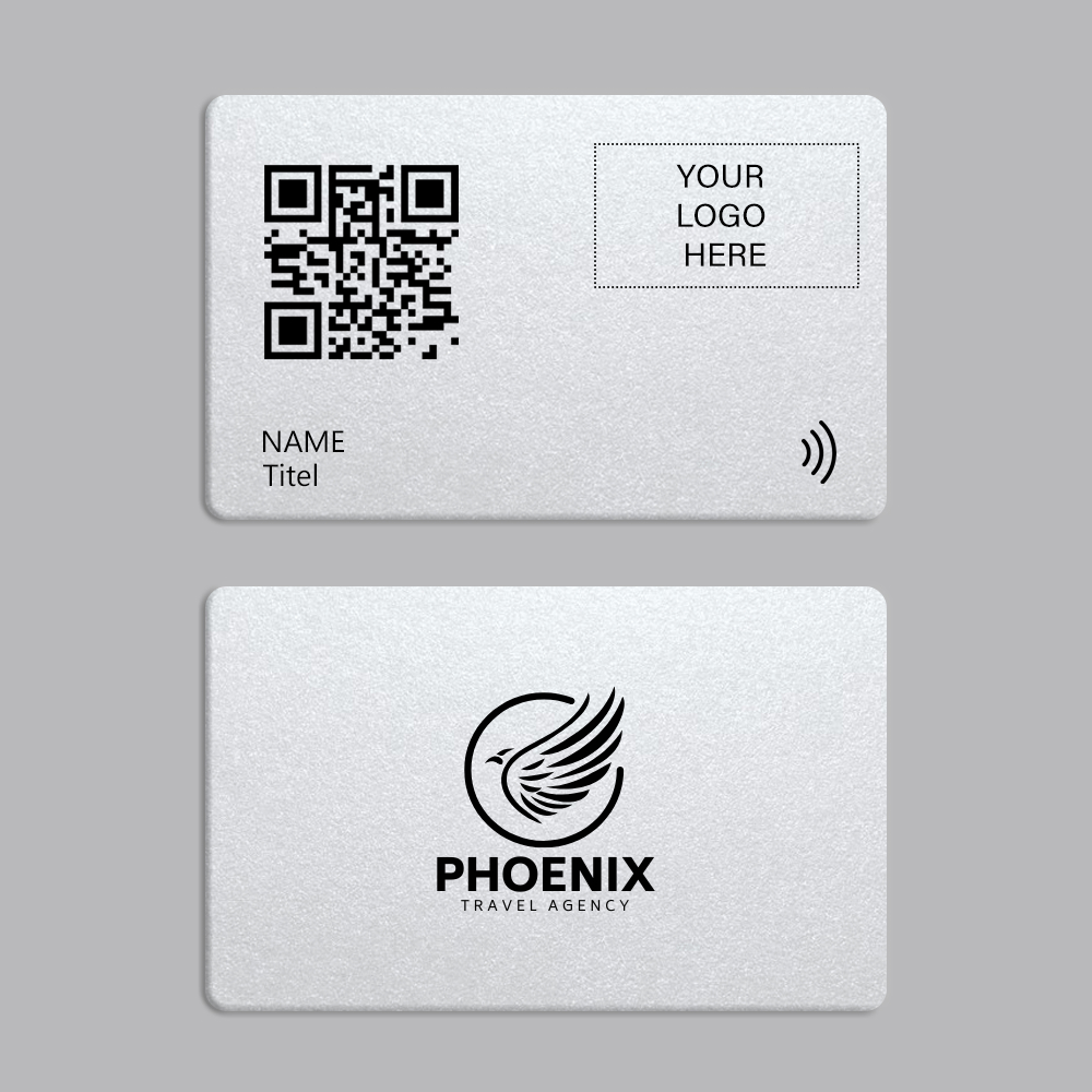 Silver PVC | Digital Business Card