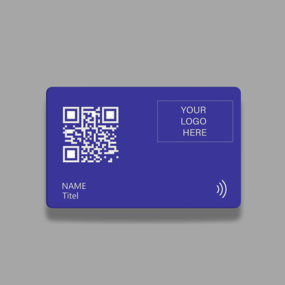 Blue Matte PVC | Digital Business Card