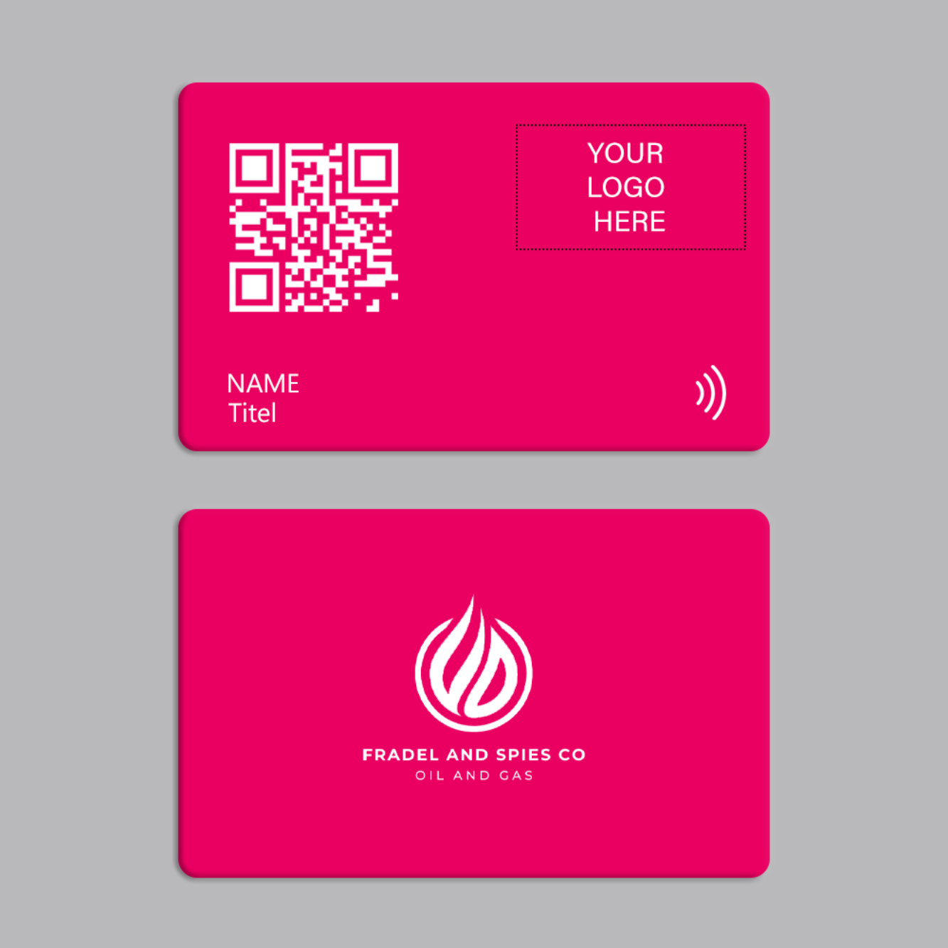 Pink Digital Business Card | PVC Card