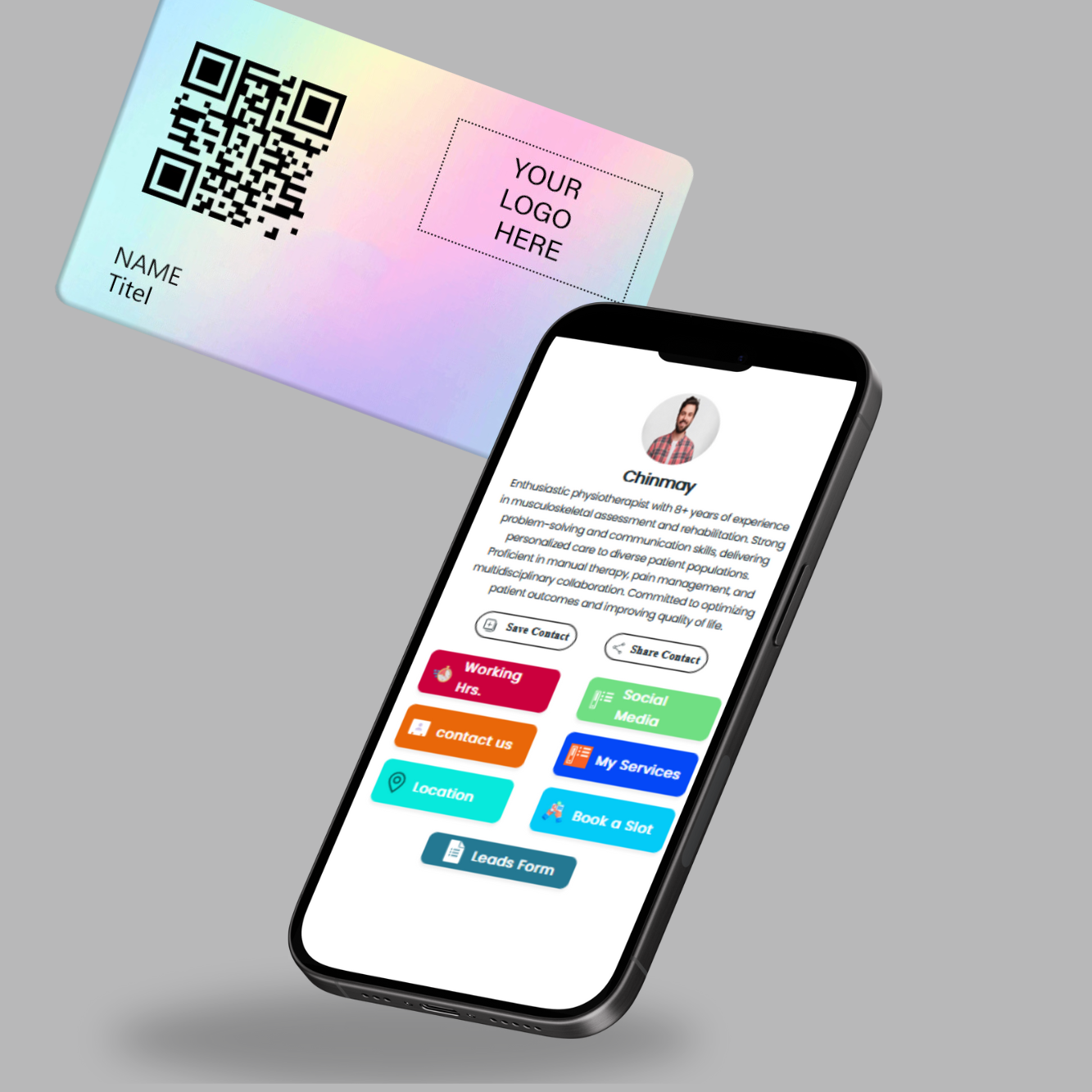 Hologram PVC | Digital Business Card