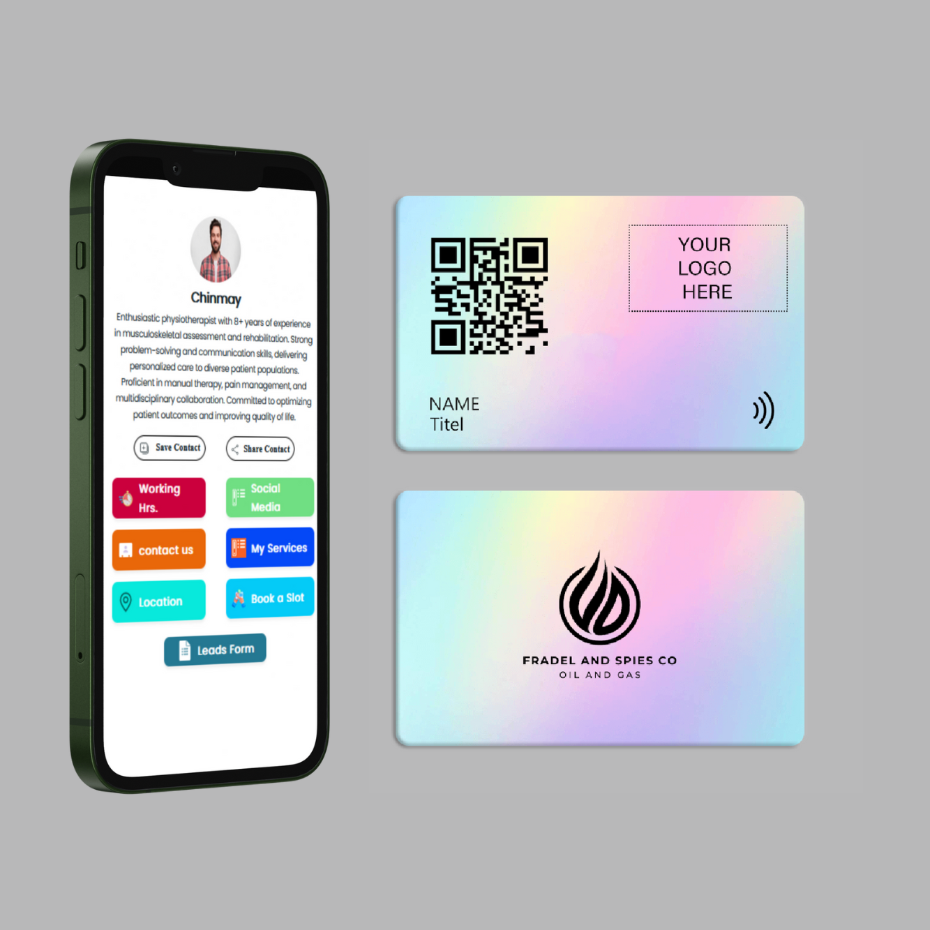 Hologram PVC | Digital Business Card