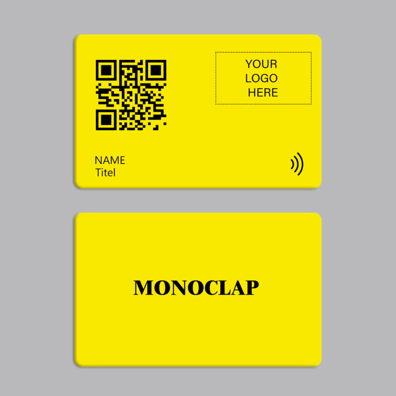 Yellow PVC | Digital Business Card