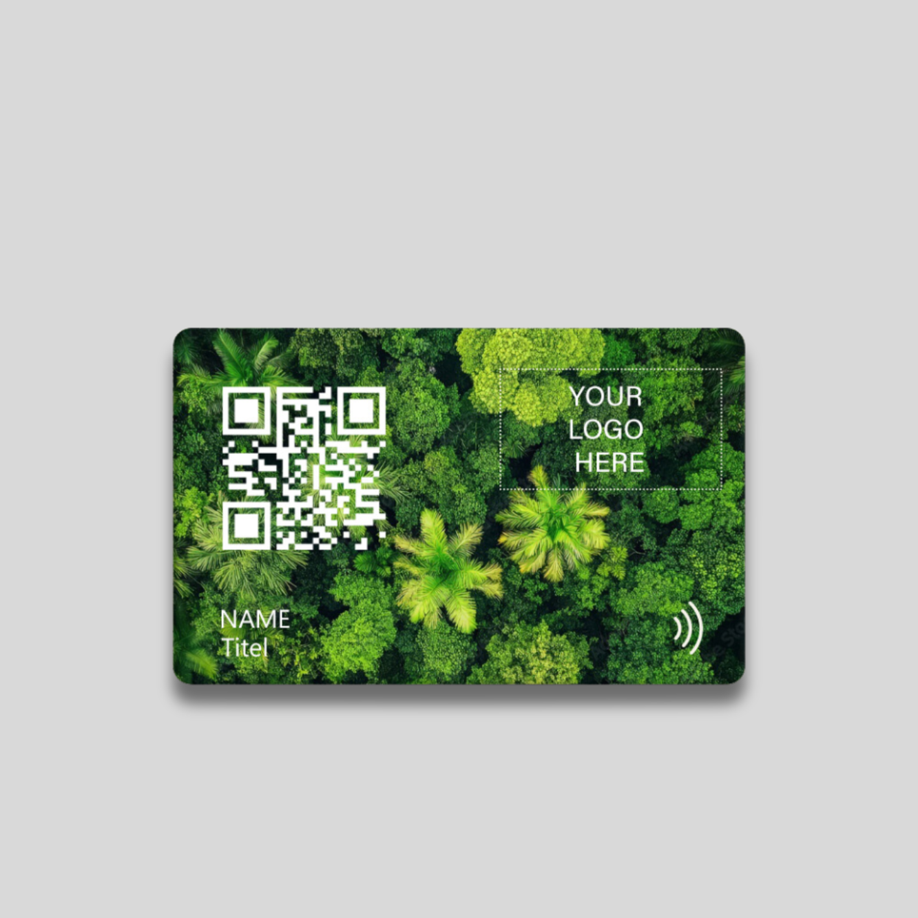 Bamboo Digital Business Card | Forest Print