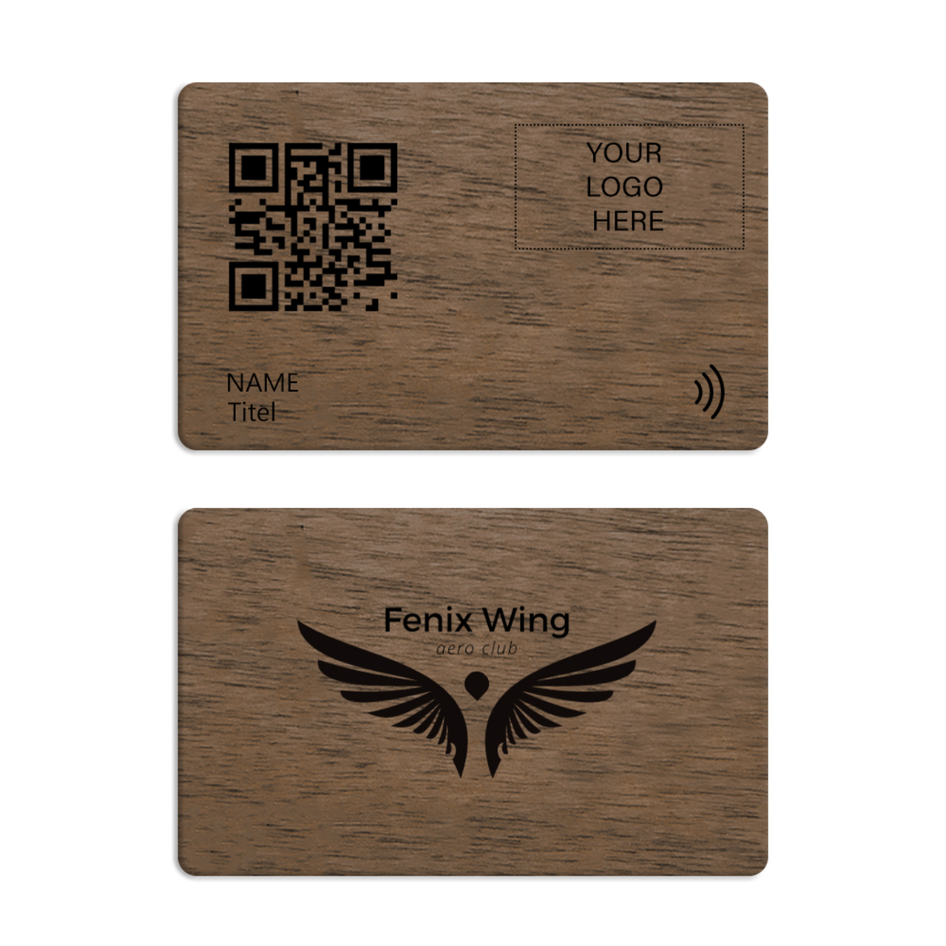 Dark Walnut Digital Business Card