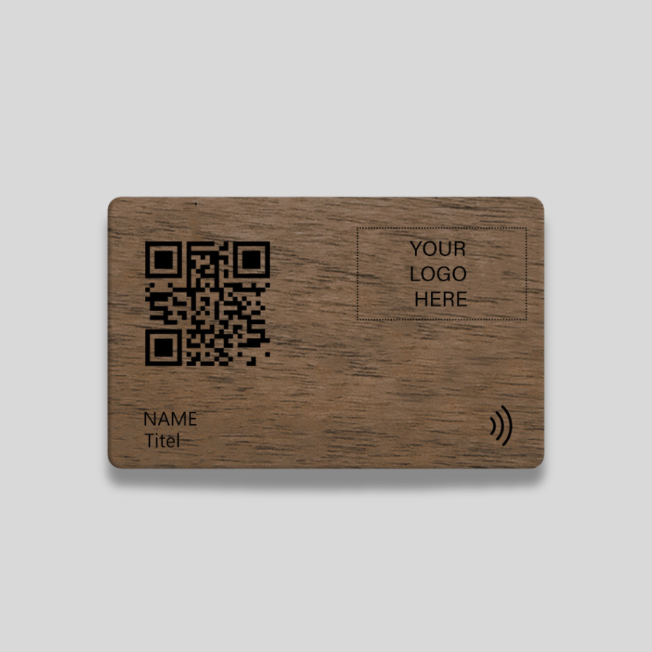 Dark Walnut Digital Business Card