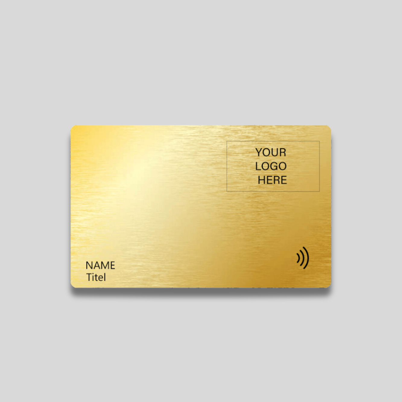 Gold Metal Digital Business Card