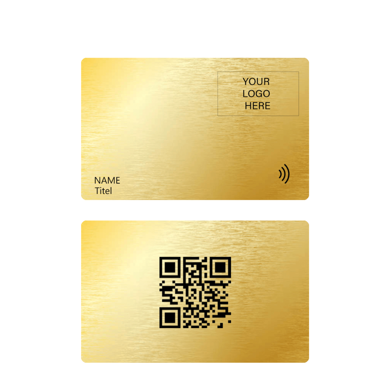 Gold Metal Digital Business Card