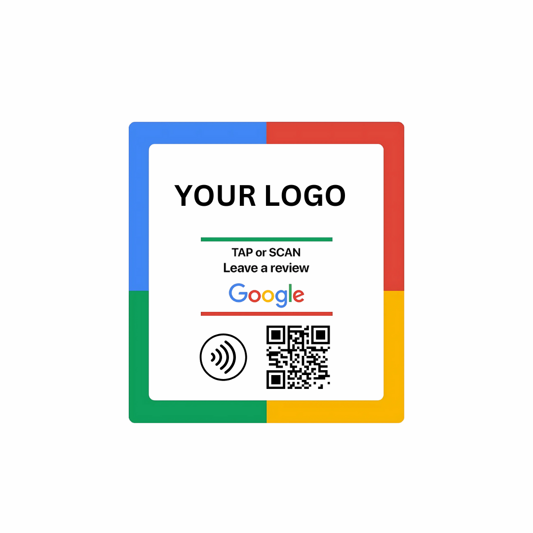 Google Review NFC Square Tag 200mm | reviews for google