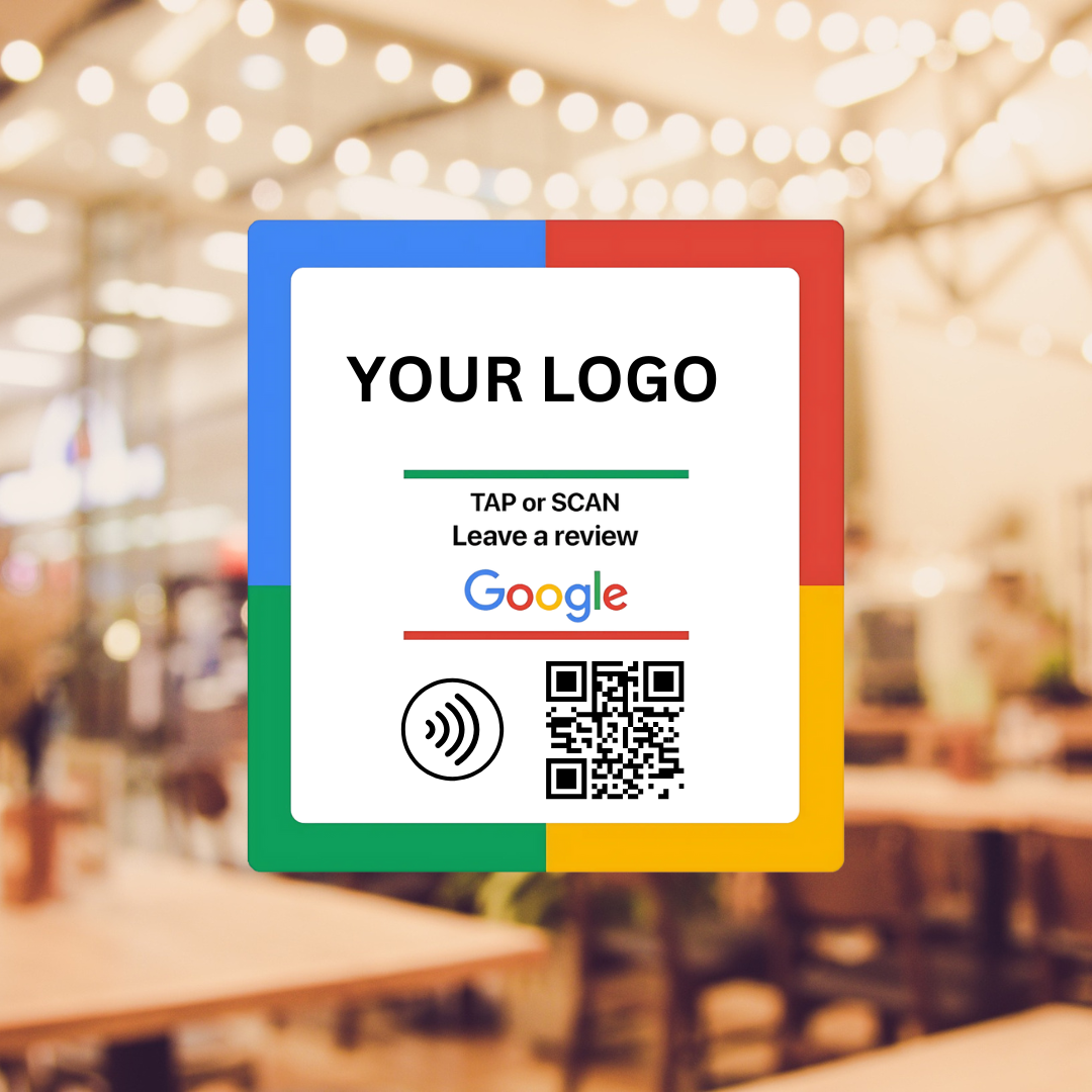 Google Review NFC Square Tag 200mm | reviews for google