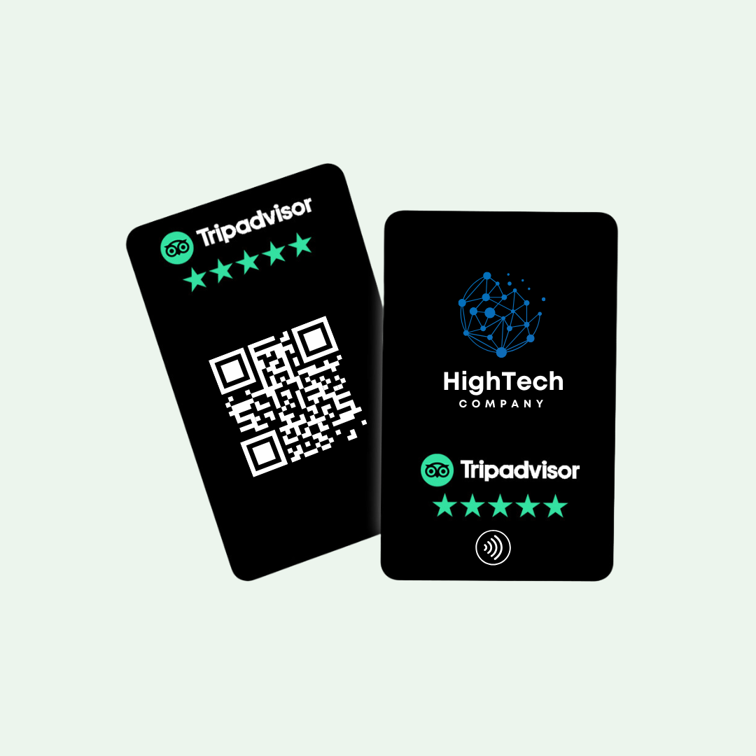 Tripadvisor Review Card Black | NFC Card