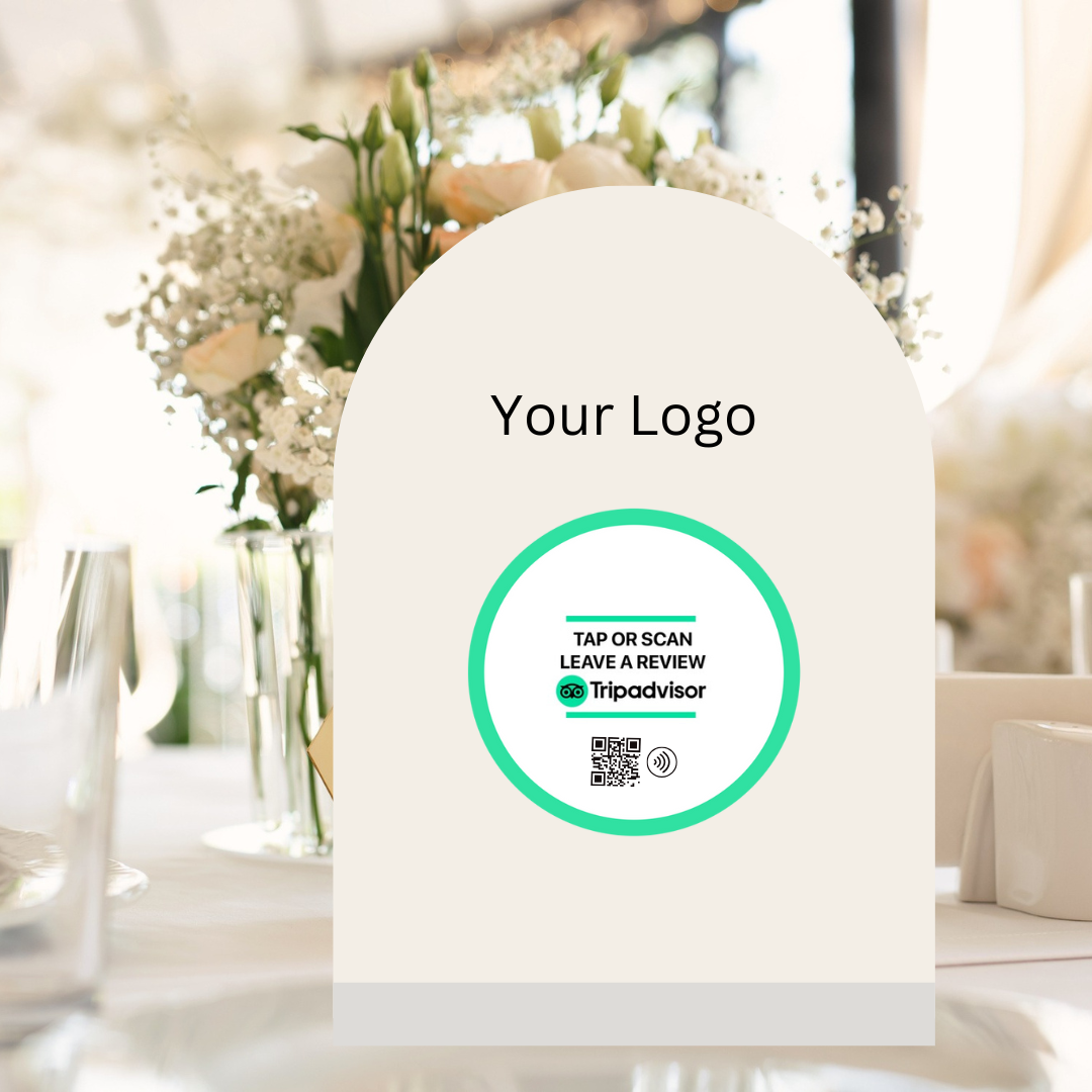 Trustpilot Review NFC Tag | Frosted Acrylic A5 Table Talkers