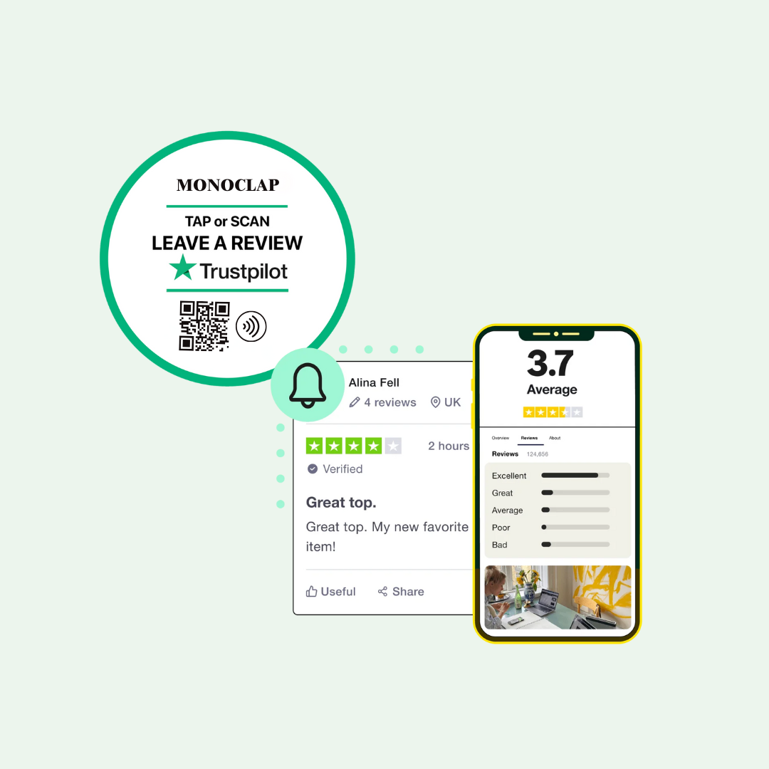 Trustpilot Review NFC TAG | Increase your review