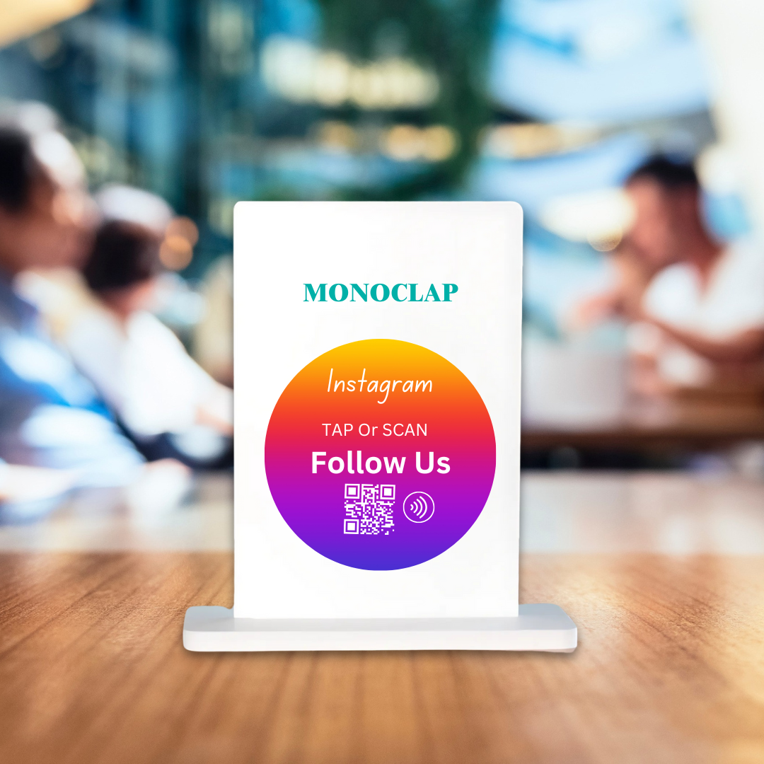 Instagram Table Talkers | NFC Tag & QR Code