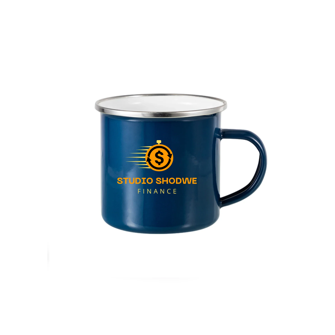 Enamel Mug Colours Company Logo printed