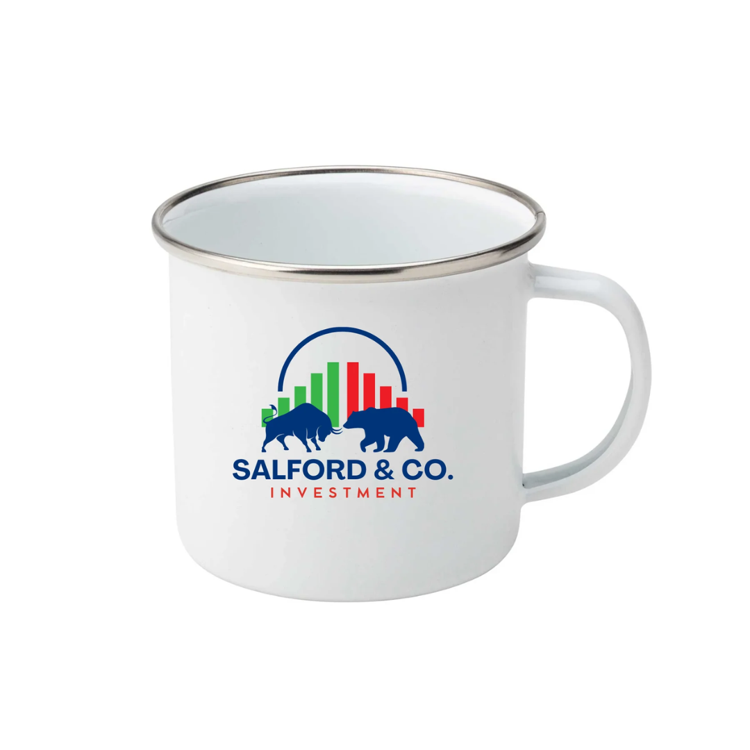 Enamel Mug Colours Company Logo printed