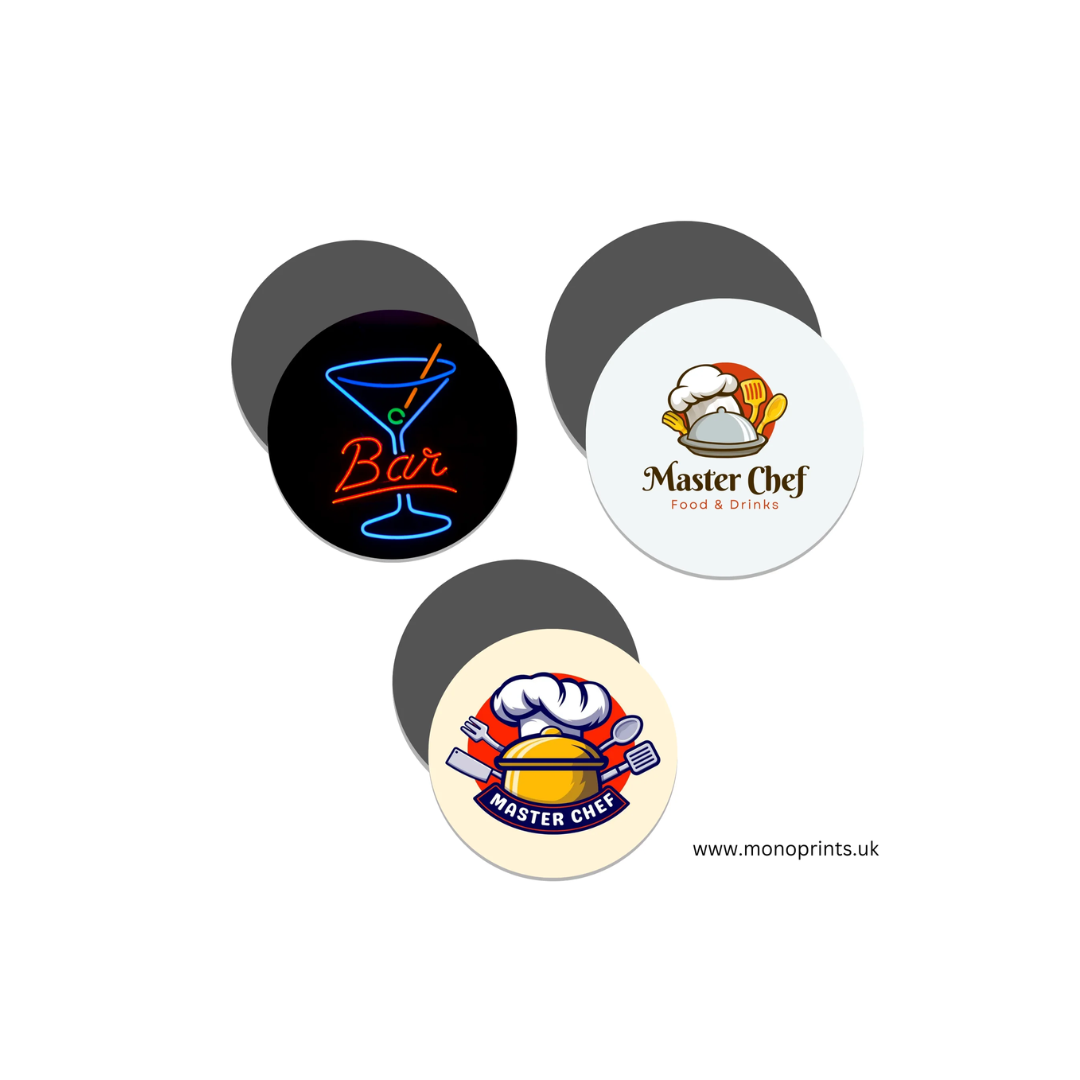 Round Coaster Rubber & Fabric Coaster